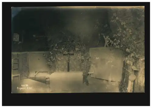 Poste de terrain BS I.R. c. L. No. 25 - Carte photographique 18.6.16 Armoire avec croix / autel