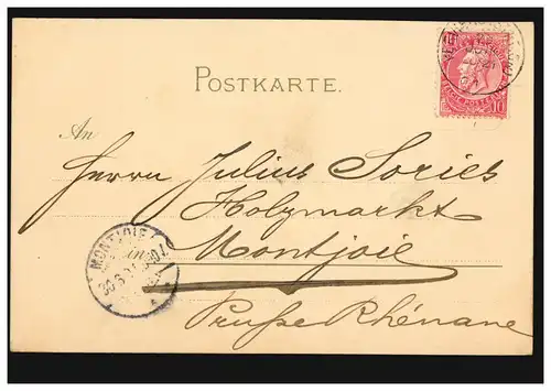 Artiste-AK Édition Meissner & Livre: Am Blumenhain, VERVIERS (STATION) 29.6.1901