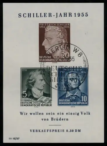 Block 12 X II Schiller mit PLF IV, ESST Berlin