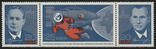 1138-1140 Cosmonautes 1965, impression, frais de port **