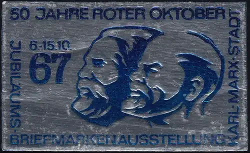 Ausstellungsvignette 50 Jahre Roter Oktober Karl-Marx-Stadt 1967 **