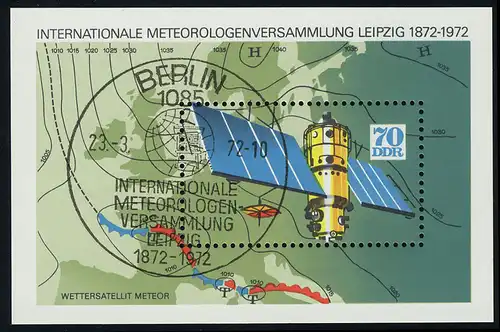 Block 36 Meterologie 70 Pf, ESSt BERLIN