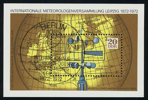 Block 34 Meteorologie 20 Pf, ESSt BERLIN