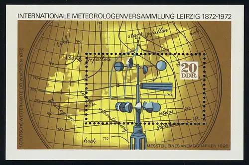 Block 34 Meteorologie 20 Pf, postfrisch **