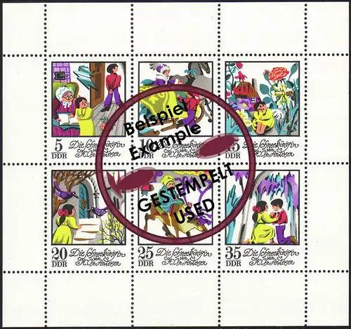 1801-1806 Petit arc de conte de fées La Reine de la neige, Tampon de jour