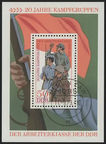 Block 39 Kampfgruppen 1973 mit VS-O Berlin ZAW