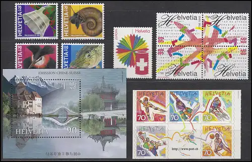 1633-1671 Suisse-Janvier 1998 complet, frais de port **