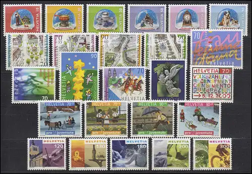 1709-1745 Suisse-Janvier 2000 complet, frais de port