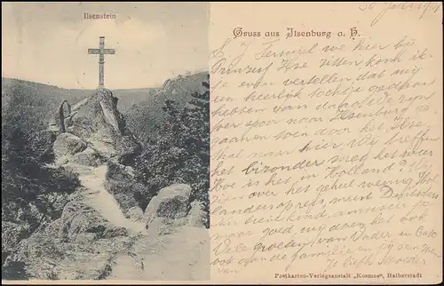 AK Ilsenstein de ILSENBURG 31.7.1901 vers Hazerswoude-Rijndijk 1.8.2001