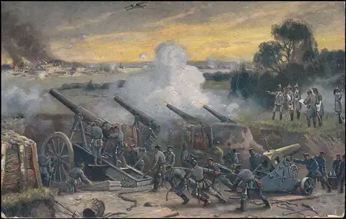 AK Longwy - conquis par l'armée du Prince héritier allemand, 1915