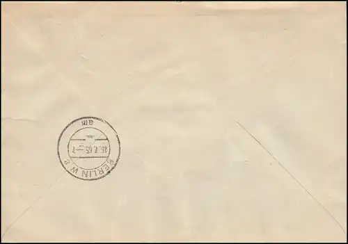 Lettre ZKD VVB Machines-outils Karl-Marx-Ville 15.7.196, enveloppe de fenêtre