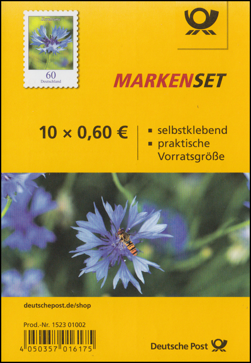 Fb a Blume Kornblume Folienblatt Mit 10x 3481 Postfrisch Nr Oldthing Brd Markenheftchen