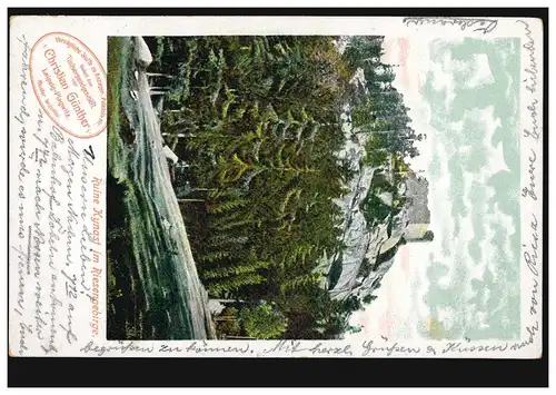 AK Ruine Kynast dans les Monts Géants, RIESA 30.10.204 selon DÖBELN 31.10.04