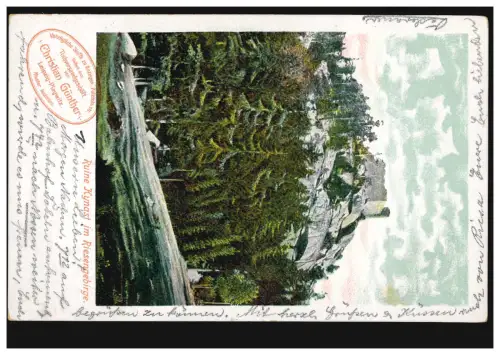 AK Ruine Kynast dans les Monts Géants, RIESA 30.10.204 selon DÖBELN 31.10.04