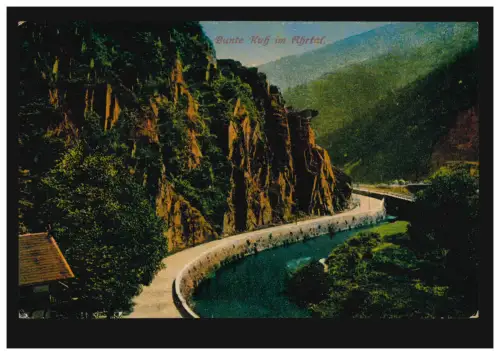 AK Vache colorée dans la vallée de l'Ahr, carte postale de champ WALPORZHEIM (AHR) 20.5.18