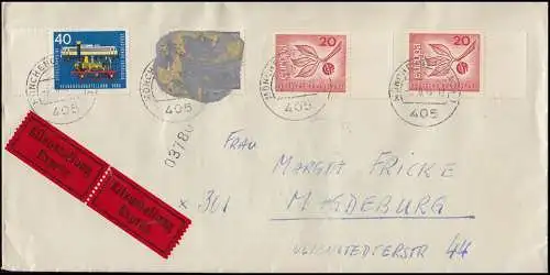 Postguerre B.4.h 479 Pk I: noirceur / Gris Bund 4 79 Expulsion Lettre 2.10.1965