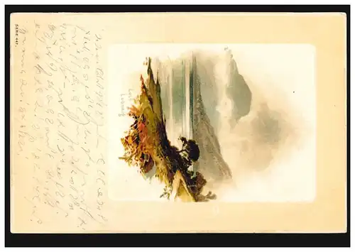 Künstler-AK Schottland: Loch Lubnaig, MÜNCHEN 25.5.1905 nach LANDSBERG 26.5.05