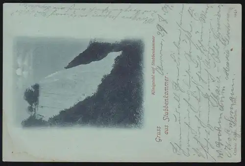 AK Gruse de la chambre des Stubben: Chaise royale, église des Âges 30.7.1904 avec poste de campagne O