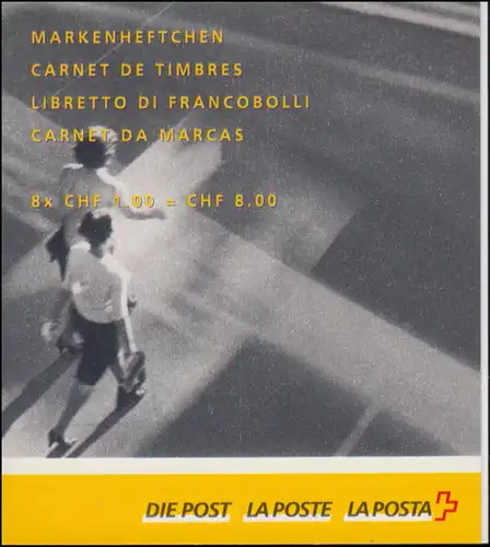 Suisse Carnets de marque 0140 Campagne pour la lettre, autocollante, **