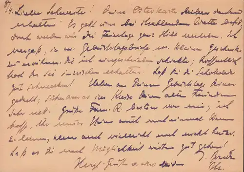 Postkarte P 36a/02 Engels 12 Pf. DV M 301 / C 1633, BERLIN-GRÜNAU 1c - 8.4.1950