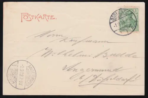 AK Gruss von Mayschoss a.d. Ahr, GODESBERG 1.9.03 nach ANGERMUND/DÜSSELDORF 2.9.