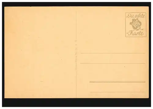 AK Artiste Lapin de Pâques avec peluche scolaire, carte HERMA 26-4-16, non utilisé