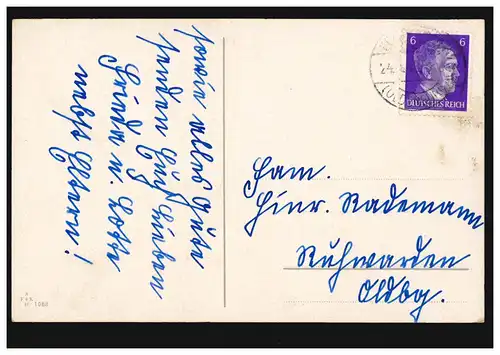 AK Artiste Hilla Peyk: Pâques - Lapin de PÂques et enfant, couru vers 1940