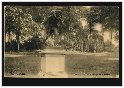 Frankreich Cambrai Denkmal, Feldpost Landsturm-Inf.-Batl. Lüneburg - 20.6.1917