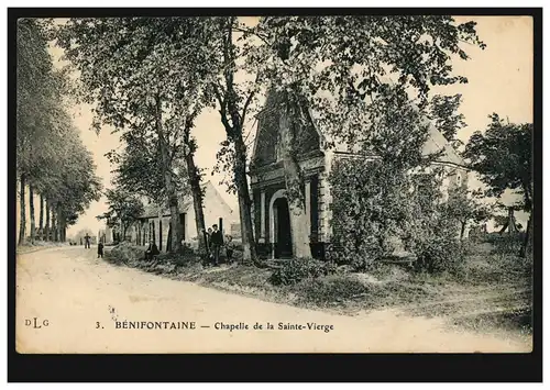 Frankreich Benifontaine: Chapelle de la Sainte-Vierge, Feldpost 20. Inf.-Div.