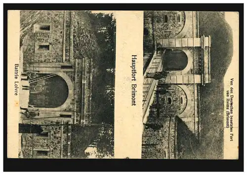 Frankreich Hauptfort Brimont / Battrie Loivre, Feldpost 57 - 3.3.1916