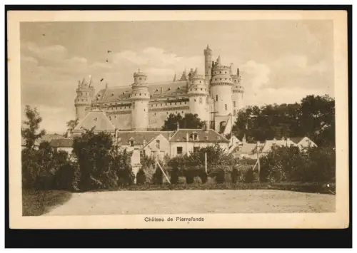 France Château Pierrefonds, Feldpost 5. Rheinisches Inf.-Regt.65 - 5.10.1915
