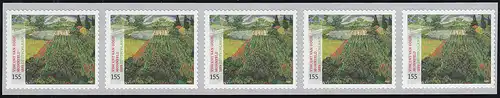 3519 Vincent van Gogh, sk aus 100er 5er-Streifen mit GERADER Nummer **