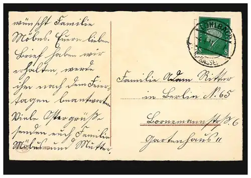 Künstler-AK Ostern Glas mit Frühlingsblumen und Weidenkätzchen, LÖHLBACH 4.4.31