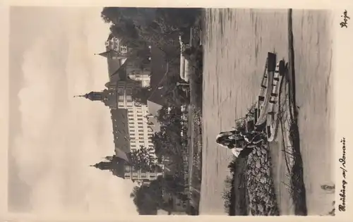 Le temple de la poste de Landpost Strass sur NEUBURG (DONAU) 22.10.1943 sur AK Neuburg