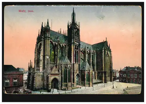 France Metz: Le Dôme, poste de campagne Landwehr-Inf.-Regt. 68 - 27.4.1915