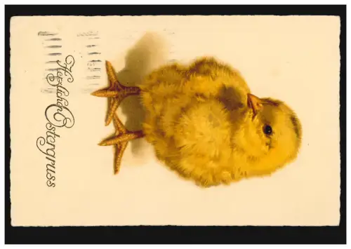 AK Pâques: Le Küken de Passé, MAGDEBURG 3.4.1926