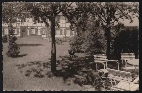 Temple de Hollerath de campagne sur HELLETHAL (EIFEL) 17.10.59 sur AK Jardin