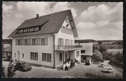 Landpost-Stempel 7291 Obermusbach Gemeinde Untermusbach FREUDENSTADT 5.9.1962