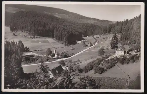 Temple de Landpost Erbersbronn sur FORBACH / BADE sur AK approprié vers 1952