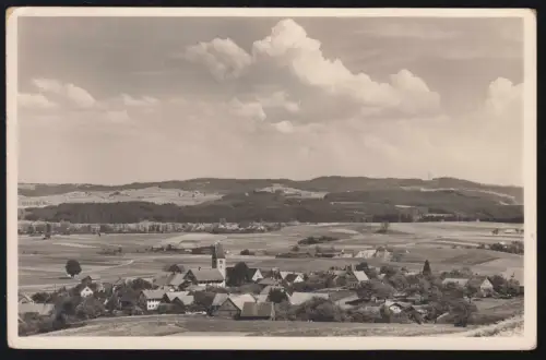 Le temple de Landpost Herlazhofen sur LEUTKIRCH 20.11.1956 sur AK approprié