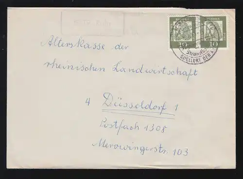 Temple de la poste de campagne 5379 tube sur lettre SSt BLANKENHEIM Lieu de départ de l'Ahr 13.8.1963