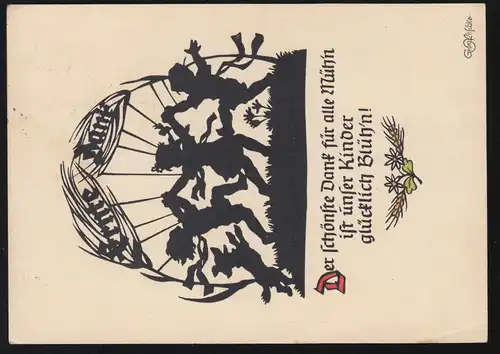 Temple de l'Assomption Leina sur GOTHA 6.10.1960 sur la récolte de coupe AK Merci