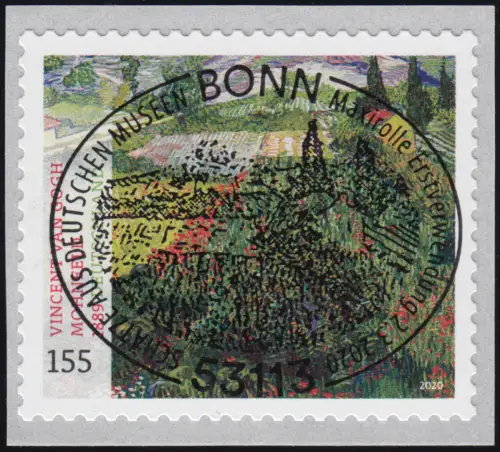 3519 Vincent van Gogh, sk aus 500er, UNGERADE Nummer, EV-O Bonn 2.3.2020