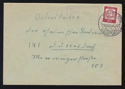 Landpost-Stempel 5379 Ahrdorf auf Brief SSt BLANKENHEIM Quellort der Ahr 30.7.63