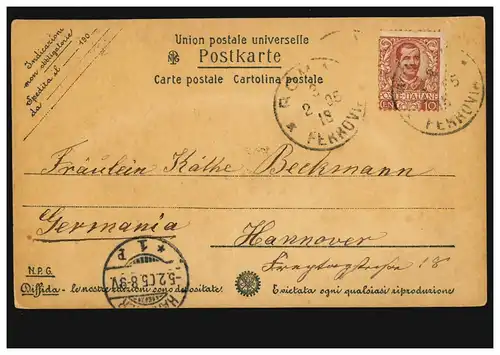 Italien / Vatikan AK Rom: Inneres der St.-Pietro-Kirche, ROMA 3.2.1905