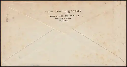 Espagne 941-943 Goya - phrase sur lettre MADRID 30.10.1946 à Tilburg/Holland