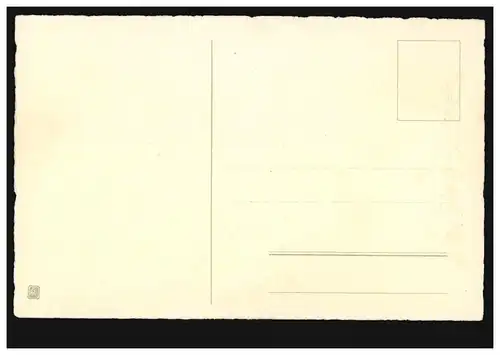 AK Ostern: Kinder beobachten Hasen Ostereierverstecken, ungebraucht, um 1925 