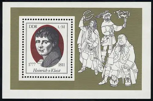 Bloc 51 Heinrich von Kleist 1977, post-fraîchissement