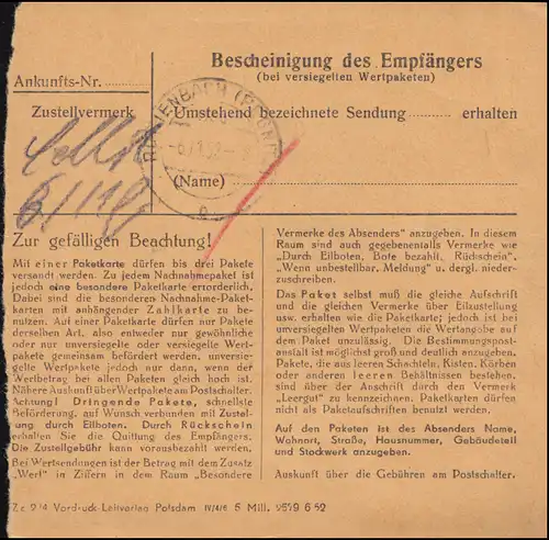 SALZWEDEL 31.10.1952
