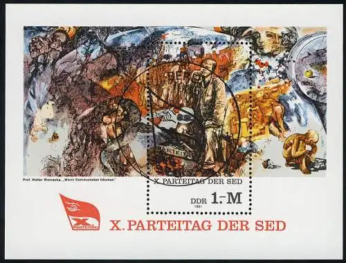 Block 63 Parteitag der SED 1981, ESSt Berlin 23.3.1981